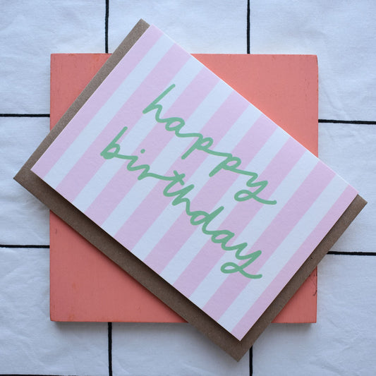 Birthday Stripe Card