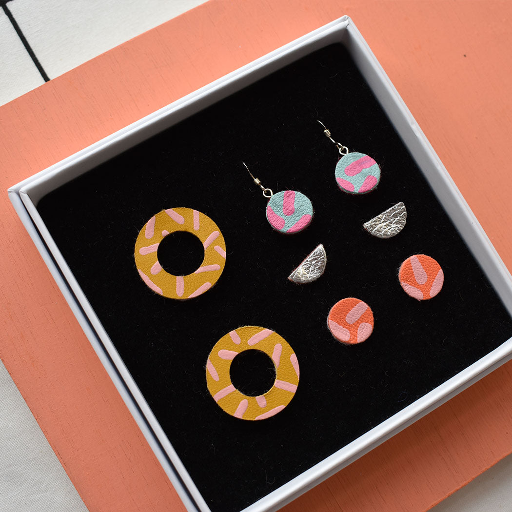 Open Stud Earring Gift Set