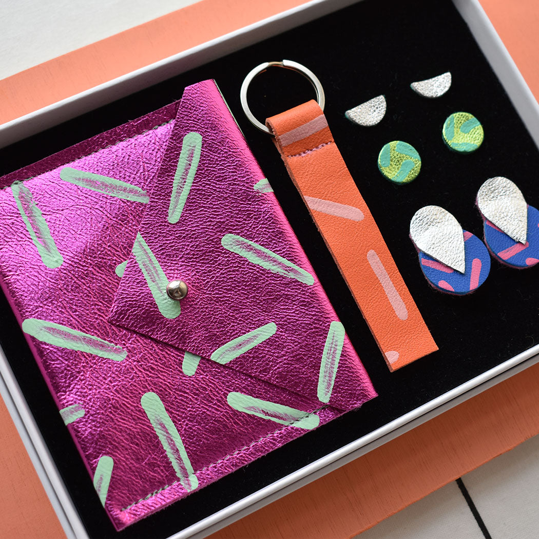 Luxury Teardrop Stud Accessories Gift Set