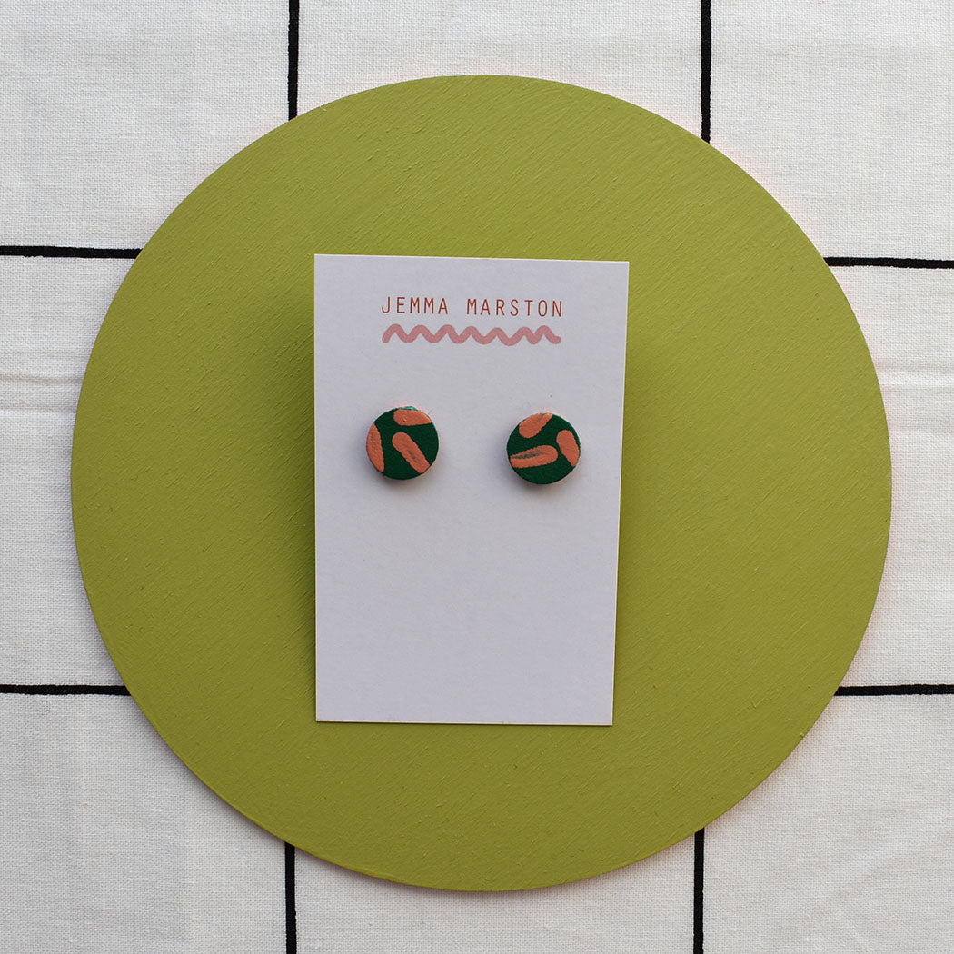 Colour Mini Leather Painted Studs