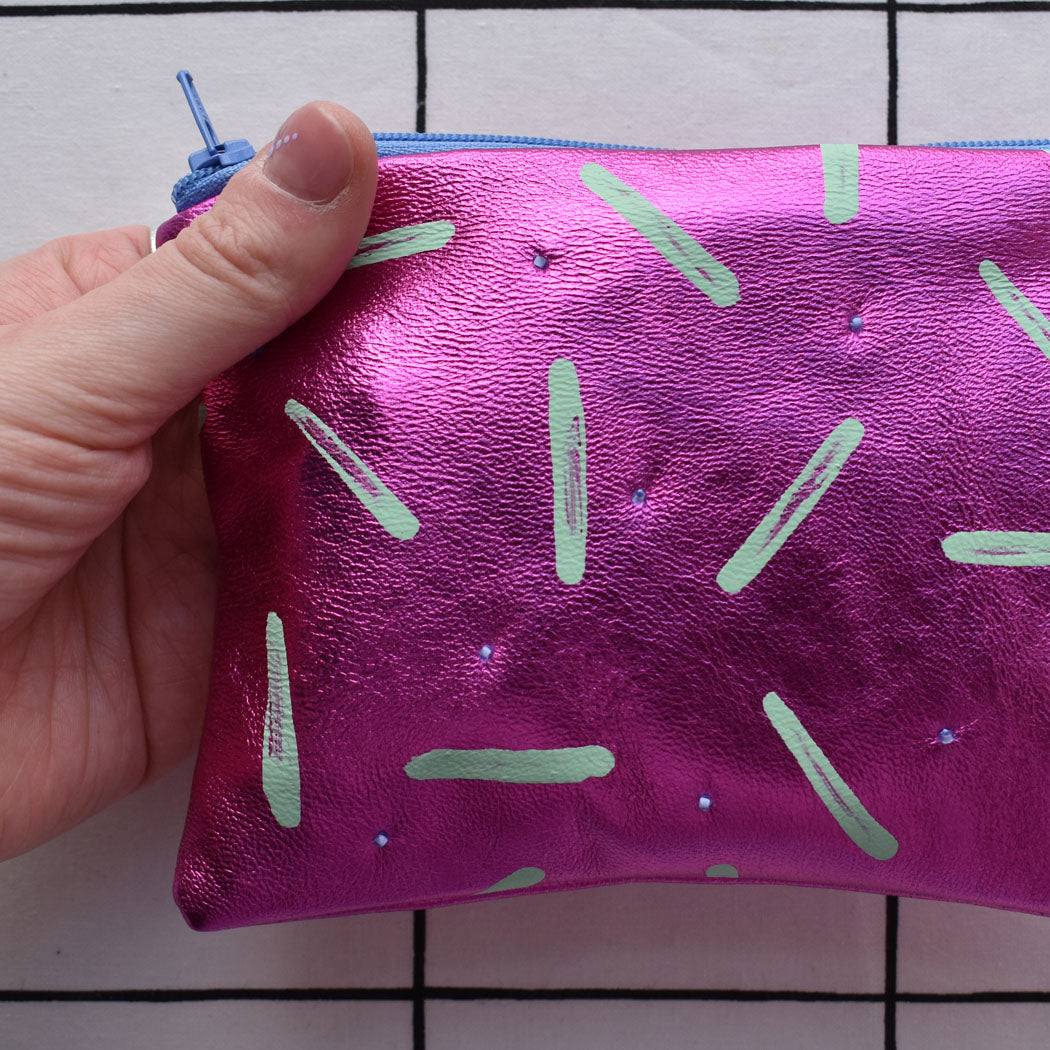 Dot & Dash Embellished Pouch