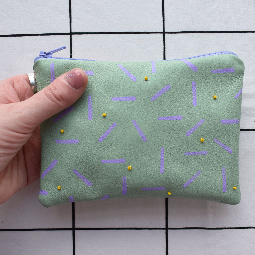 Dot & Dash Embellished Pouch