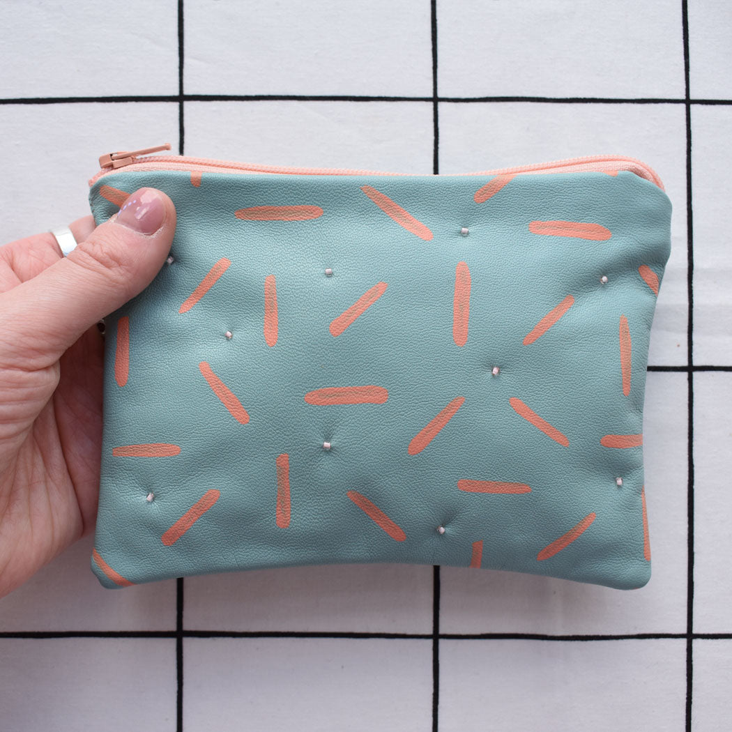 Dot & Dash Embellished Pouch