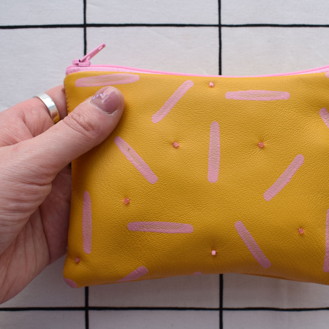 Dot & Dash Embellished Pouch