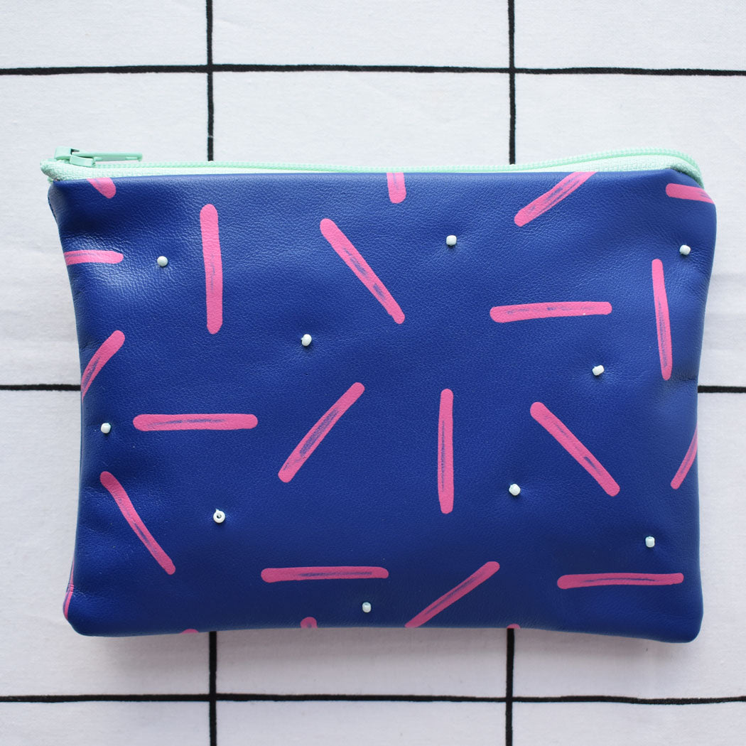 Dot & Dash Embellished Pouch